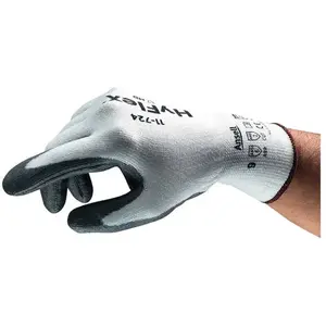 Gants de protection anti-coupures HyFlex® 11-724 Gr.8 blanc/gris en 38...Vendu parcontorion
