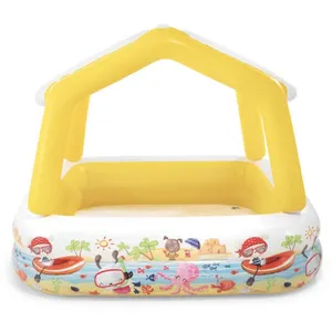 Piscine gonflable Aqua avec pare-soleil - Intex pas cher