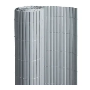 Comparateur de prix : Jardideco Canisse PVC double face Gris 18 m - 6 rouleaux de 3 x 1,50 m -