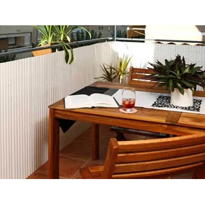 Comparateur de prix : Canisse PVC double face - JARDIDECO - Blanc - 2 rouleaux de 3 x 1,80 m