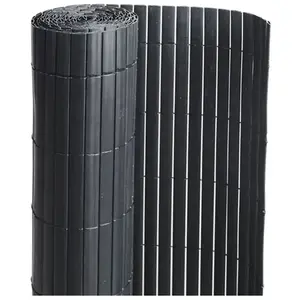 Comparateur de prix : Canisse pvc double face Noir 6 m - 2 rouleaux de 3 x 1,20 m Jardideco
