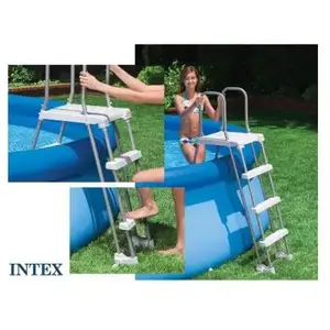Comparateur de prix : Échelle pour piscine hors-sol - Intex - 1,32 m - 4 marches - Échelle, escalier et main courante