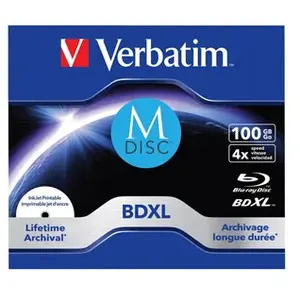 Comparateur de prix : 1x5 verbatim m-disc bd-r blu-ray 100gb 4x speed imprimable jc DFX-199768