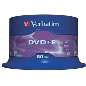 Comparateur de prix : Verbatim Verbatim - 50 x DVD+R - 4.7 Go 16x - argent mat - spindle