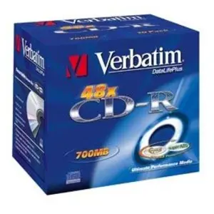 Comparateur de prix : Verbatim Verbatim AZO Crystal - 10 x CD-R - 700 Mo 52x - boîtier CD