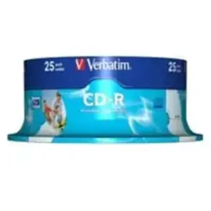 Comparateur de prix : Verbatim DataLifePlus - 25 x CD-R - 700 Mo 52x - surface imprimable - spindle