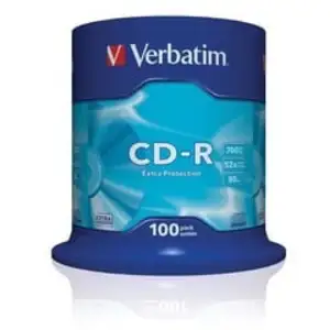 Comparateur de prix : CD-R VERBATIM - 80 min - 700 Mo - 52x - Spindle de 100 - Extra Protection
