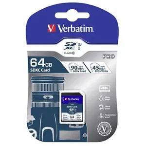 Verbatim Pro 64 Go SDXC UHS Classe 10 pas cher