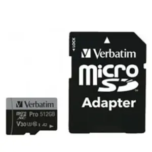 Comparateur de prix : Verbatim 47046 mémoire flash 512 Go MicroSDXC UHS-I Classe 10