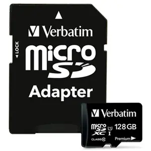 Carte micro sd - Verbatim - 128Go - Noir pas cher