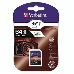 Comparateur de prix : Verbatim Verbatim Premium - Carte mémoire flash - 64 Go - Class 10 - SDXC