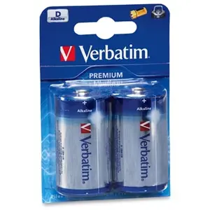 Verbatim - Piles Alcalines d LR20, 2 pièces (49923)