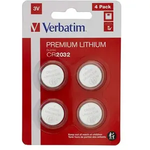 Verbatim - lithium battery CR2032 3V 4 pack - Battery - CR2032 (49533)
