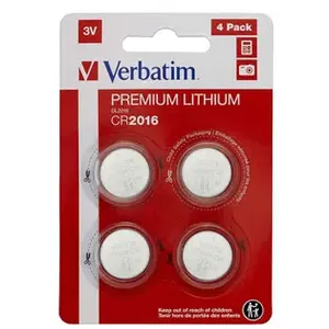 Comparateur de prix : Verbatim Pile Verbatim CR2016 - Pile au lithium 3V (pack de 4)