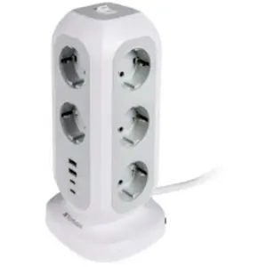 Comparateur de prix : Verbatim EUPT-01 - coupe-circuit - multiprise europeenne 15-en-1 - 3600 Watt