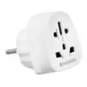 Verbatim World to Europe Travel Adapter Plug white WTEU-02 49549 pas cher