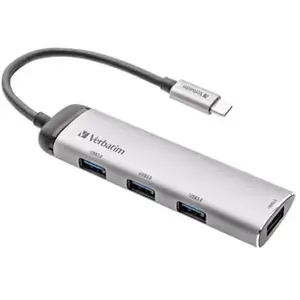 Comparateur de prix : Verbatim Hub USB-C Multi-Ports 4 Ports USB 3.2 GEN 1 Type A - 49147