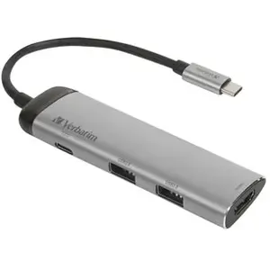 Comparateur de prix : VERBATIM 49140 USB-C Multiport Hub USB 3.1/USB 3.0 x 2/HDMI métallique