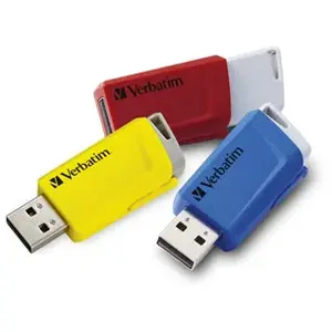 Verbatim V Store N CLICK Clé USB 16 GB jaune rouge bleu 49306 USB 3.1 (Gen 1) pas cher