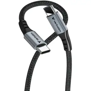 Verbatim - Câble USB - 24 pin USB-C (M) pour 24 pin USB-C (M) - 1.2 m - charge et synchronisation, jusqu'à 480 Mbps, support pour Power Delivery 3.0, jusqu'à pas cher