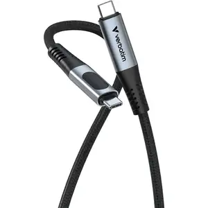 Verbatim - Câble USB - 24 pin USB-C (M) pour 24 pin USB-C (M) - USB4 - 1.2 m - affichage LED, débit de transfert de données jusqu'à 40 Gbps, support pour pas cher