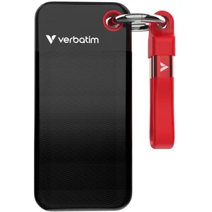 Comparateur de prix : Verbatim Disque Dur Externe SSD Pocket USB 3.2 1TO - Noir et Rouge  
