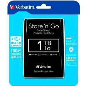 Comparateur de prix : VERBATIM disque dur externe Store'n'Go - 1To - USB 3.0