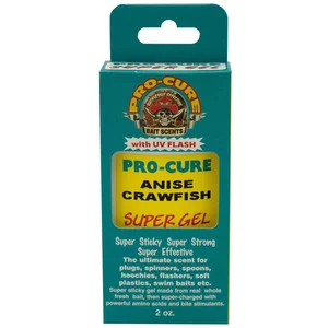 Comparateur de prix : Pro Cure Additif Liquide Pour Appât Super Gel Plus Crawfish Anis 56g