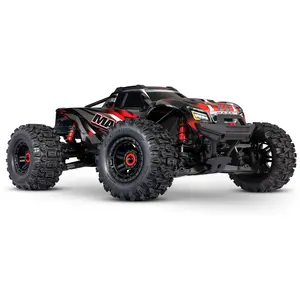 Véhicule radiocommandé Wide MAXX 4X4 brushless - TRAXXAS - Rouge