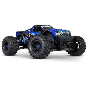 Traxxas Maxx 4x4 WideMaxx Brushless TSM Bleu