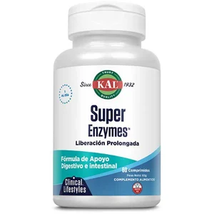 Comparateur de prix : Kal Comprimés Super Enzymes Enzymes And Digestive Aids 60 Unités One Size