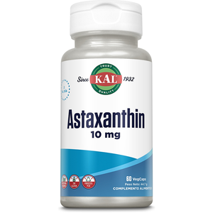 Comparateur de prix : Kal Casquettes Astaxanthin 10mg Antioxidant 60 Unités One Size