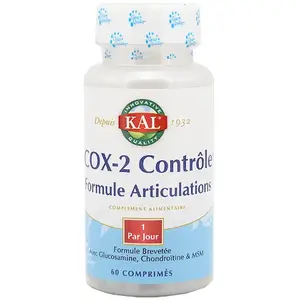 Comparateur de prix : Solaray Cox-2 Contrôle 60 Comprimés
