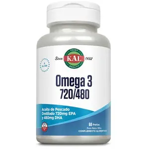 Comparateur de prix : Kal Acide Gras Essentiel 60 Gélules Omega 3 720/480 One Size