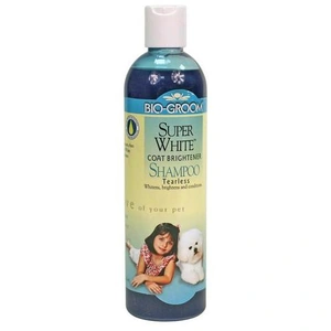 Comparateur de prix : Super White - Shampooing pour pelages blancs - Bio Groom
