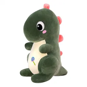 Peluche En Coton PP motif dinosaure 30cm vert foncé 1036 pas cher