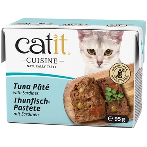 Pâtée Catit Cuisine 12 x 95 g au thon et aux sardines, nourriture humide pour chat pas cher