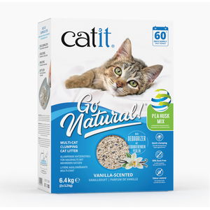Catit Sable Agglomérant Go Natural! Mix Vainilla 6.4kg pas cher