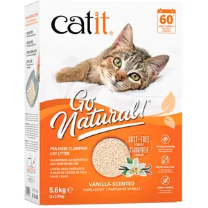 Comparateur de prix : 5,6kg de litière Catit Go Natural parfumée à la vanille pour chat