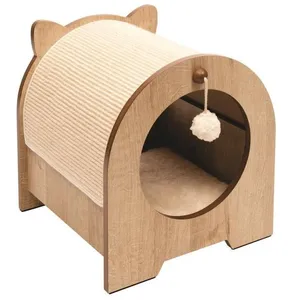 Comparateur de prix : Vesper Minou - Mignon Chat Cachette, Lit et Griffoir en Un - Meubles C...