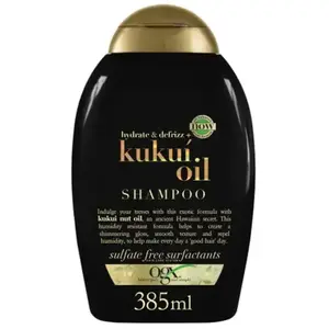 Comparateur de prix : Merkloos / Sans marque OGX Hydrate & Defrizz+ Kukui Oil Shampoo 385ml