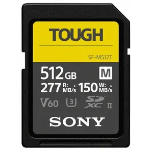 Comparateur de prix : Carte mémoire SDXC UHS-II Sony TOUGH SFM 512T 512 Go U3 V60 IP68 Noir - Neuf