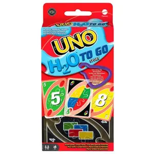 Comparateur de prix : Mattel Uno H2o To Go - Jeu De Cartes Résistantes Imperméables