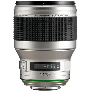 Comparateur de prix : Pentax Objectif pour Reflex Pentax HD-D FA*85mm F1.4ED SDM AW Silver