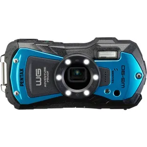 Comparateur de prix : Appareil photo compact numérique Pentax WG-90 Bleu et Noir