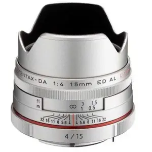 PENTAX Objectif 15 mm f/4 HD ED AL Limited SILVER GARANTI 2 ANS pas cher
