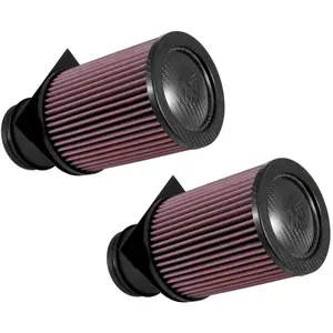 K&N Set de Filtres à air de remplacement compatible avec Audi R8 5.2 V10 (Automate) 2014-2015 / R8 5.2 V10 2017- & Lamborghini Huracan 5.2 V10 2015- (E-0658)