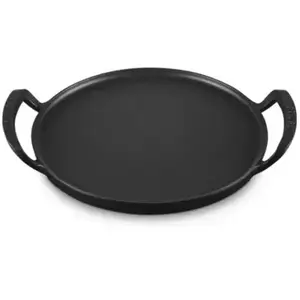 Plancha LE CREUSET collection barbecue 35cm noir mat pas cher