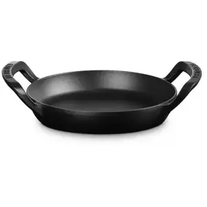 Poêle grill LE CREUSET rond collection barbecue 25cm noir mat pas cher