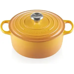 Comparateur de prix : Cocotte ronde - fonte émaillée nectar - Ø24 cm 4,2 l Le Creuset